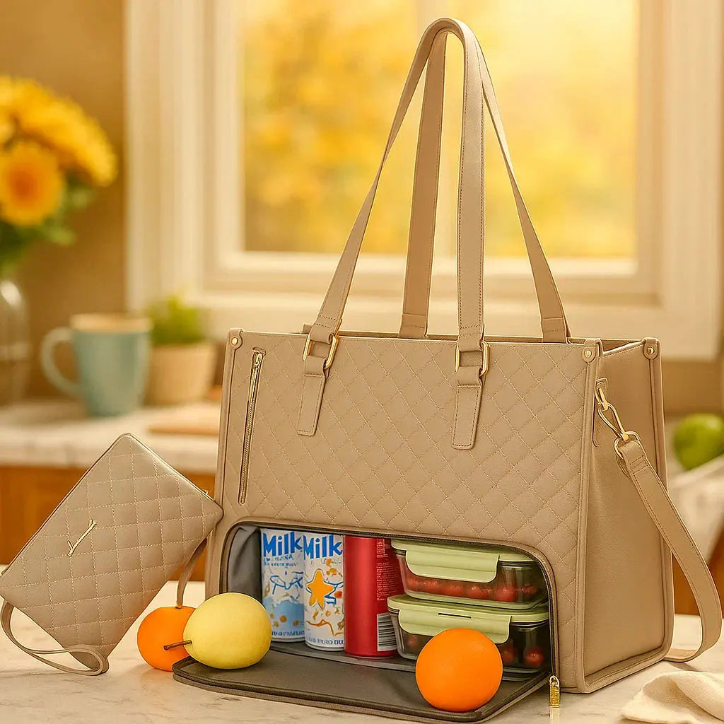 BowLift | 2-in-1 Insulated Bag with Laptop Compartment – Stylish & Practical for Work and Everyday Life