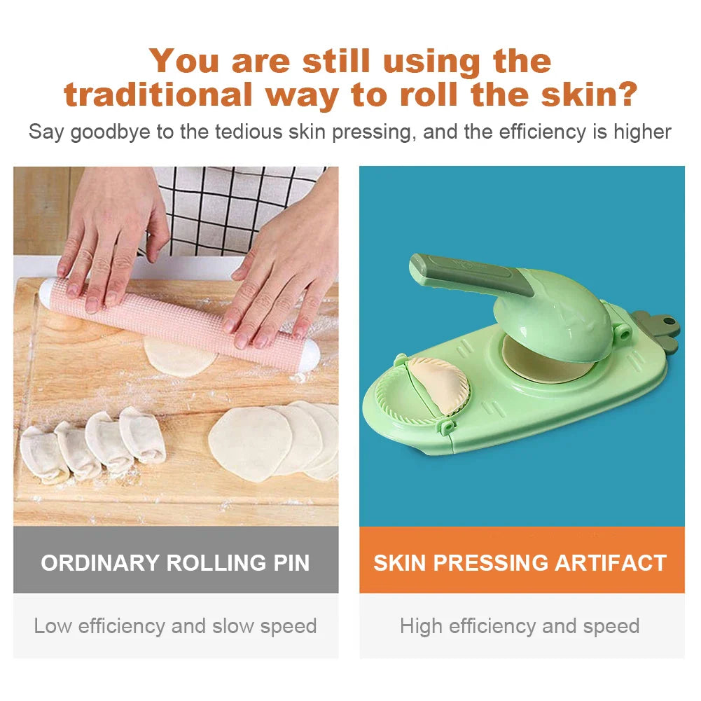 2-in-1 Dumpling Maker and Dough Press Dumpling Making Kitchen Tool | Bowlift