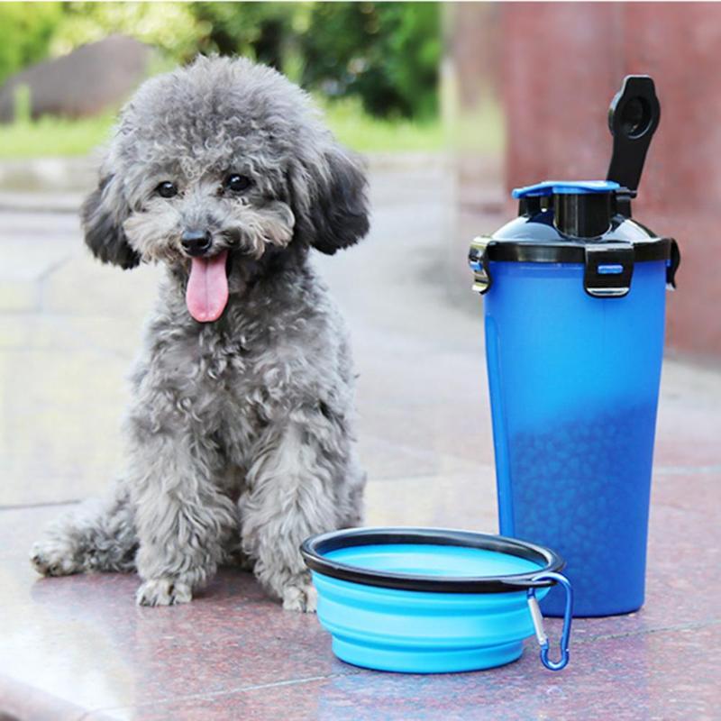 2-in-1 Travel Cup with Feeding Bowl - PawBuddy Bowlift