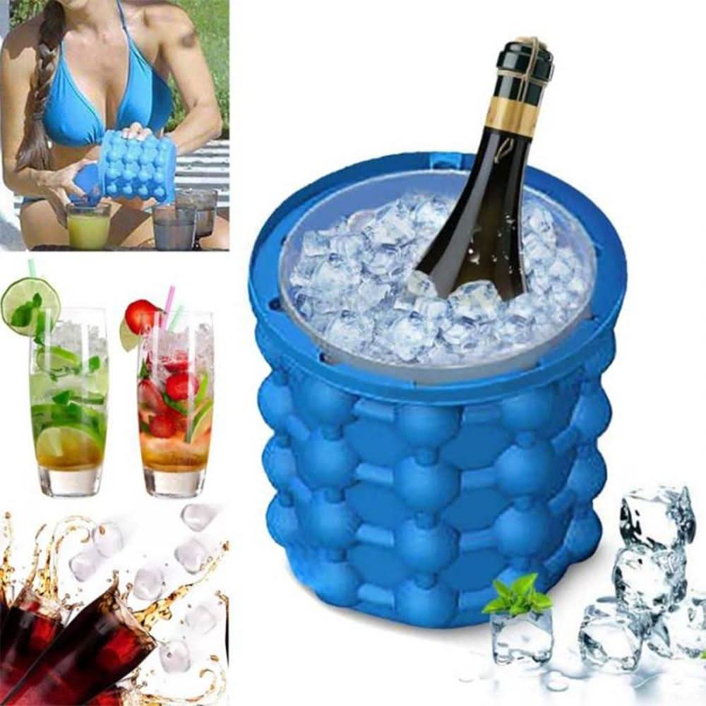 BowLift | Space-saving 2-in-1 silicone ice cube tray with cooling function