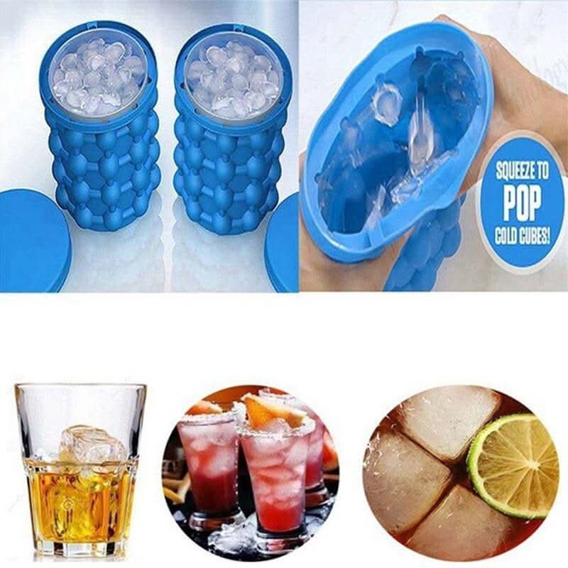 BowLift | Space-saving 2-in-1 silicone ice cube tray with cooling function