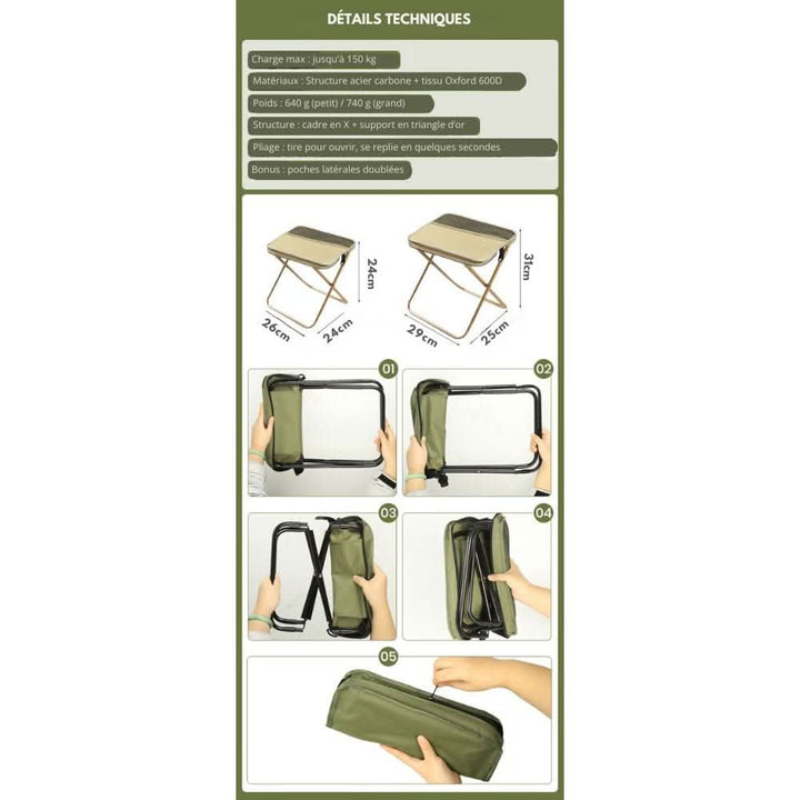 BowLift | Foldable Outdoor Backpack with Integrated Seat & Waterproof Area