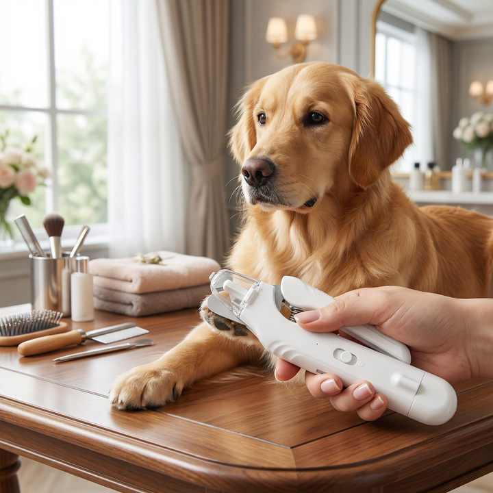 2-in-1 Professional Dog Nail Clipper & Grinder – Ultra-Quiet & Rechargeable Bowlift