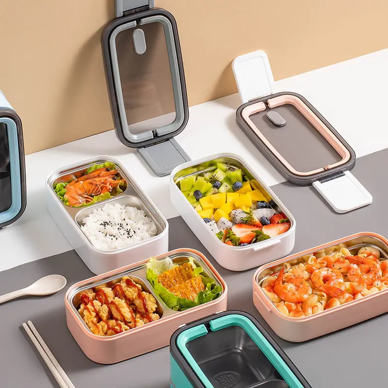 BowLift | 2-Layer Stainless Steel Bento Lunchbox - MealMate