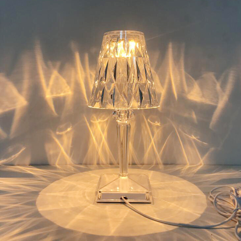 KristalGlow Touch Lamp - Elegant Table Lamp with Touch Sensor and USB | Bowlift