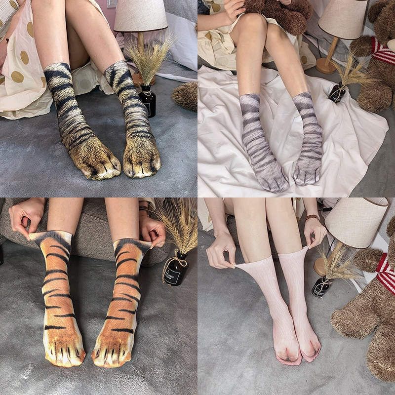 BowLift | Cat Paw 3D Printed Unisex Socks