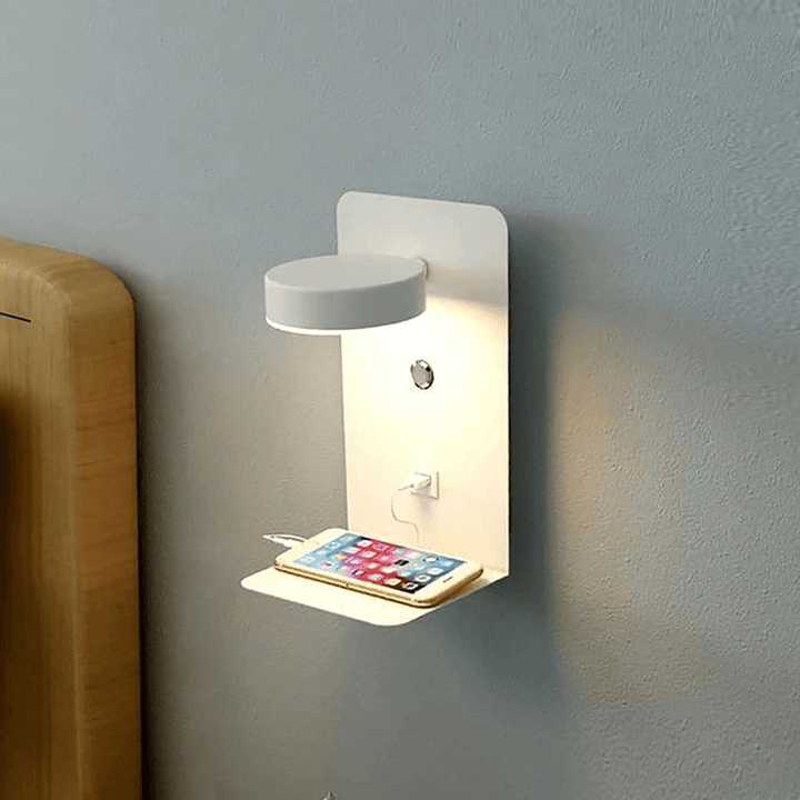 BowLift | BrightSpot Night Lamp with Charger – 330° Rotating LED Desk Light with USB-C Charging Dock
