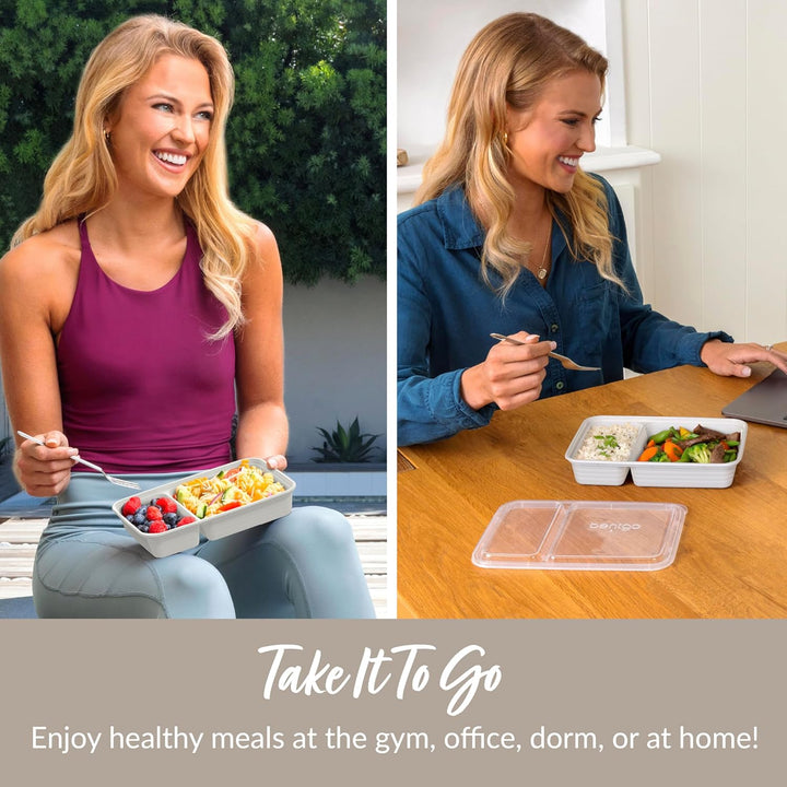 BowLift | 20-piece reusable 2-compartment food containers
