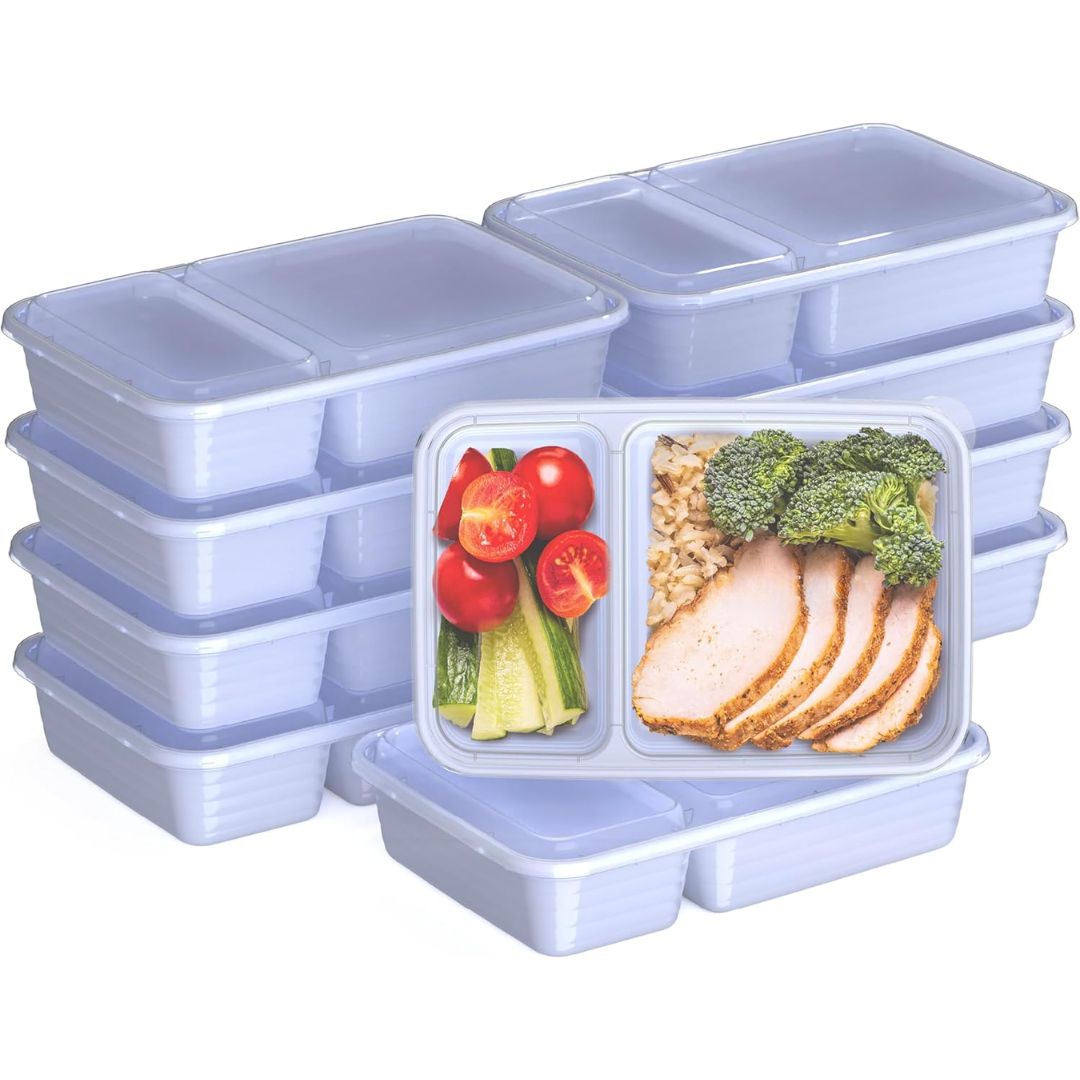 BowLift | 20-piece reusable 2-compartment food containers