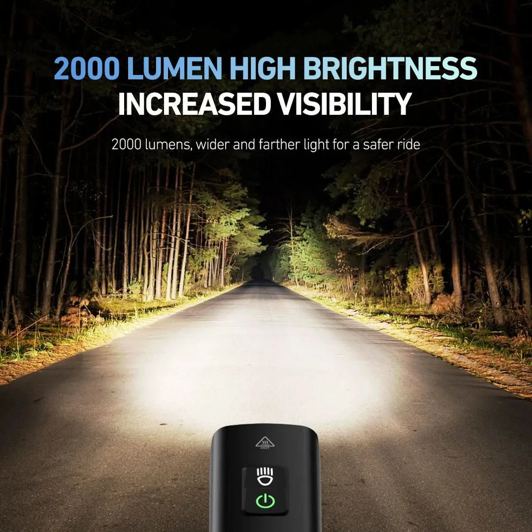 BowLift | Powerful LED bike light with 2000 lumen & IPX6 water protection