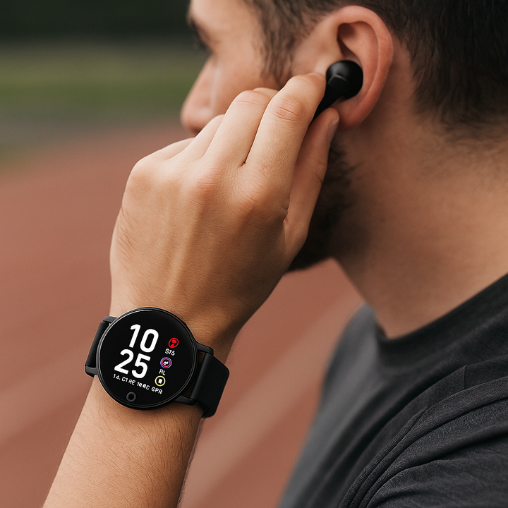 BowLift | Smartwatch Fitness Tracker Wireless Earbuds Set