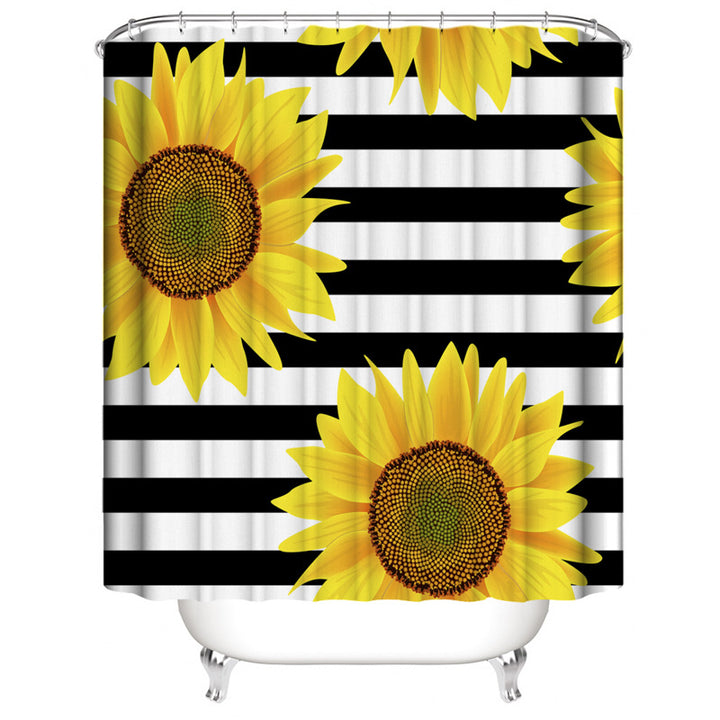 Floral Shower Curtain and Mat Set Bowlift