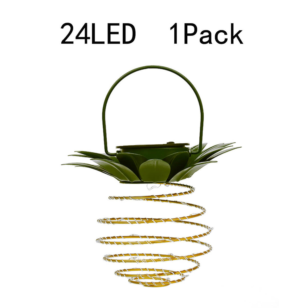 BowLift | Solar Pineapple Iron Lantern LED Copper Wire Outdoor Waterproof Garden Decorative Hanging Lights