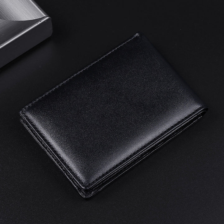 RFID-Blocking Leather Trifold Wallet