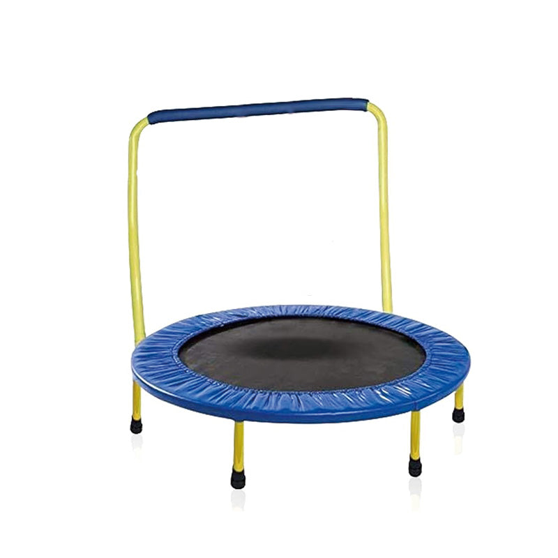 BowLift | Kids Trampoline Portable & Foldable 36 Inch Round Jumping Mat for Toddler Durable Steel Metal Construction Frame with Padded Frame Cover and Handle Bar