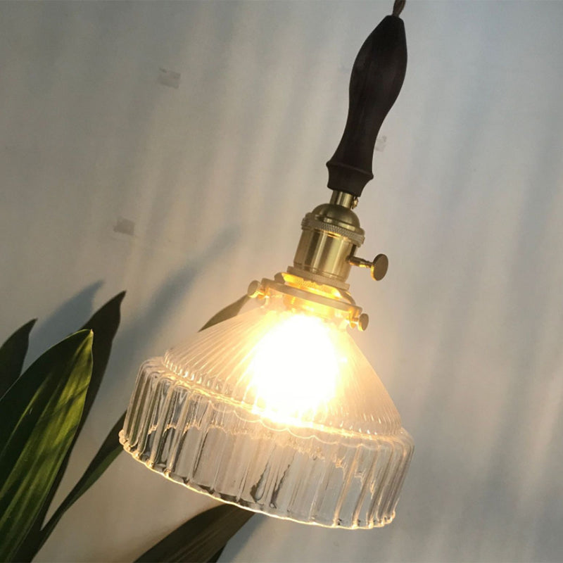 BowLift | LoftLuxe Pendant Light - Rustic Hanging Lamp with Frosted Glass