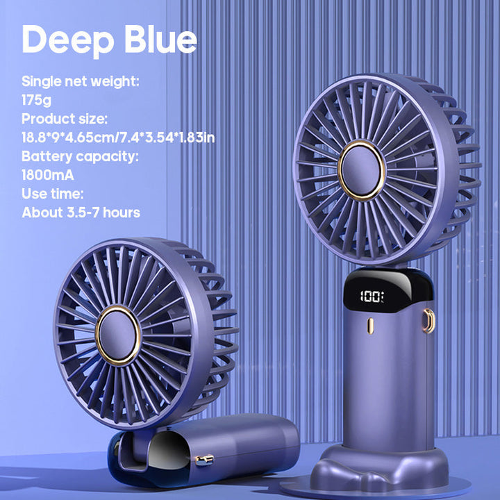 Portable USB Handheld Mini Fan with Phone Stand | Bowlift
