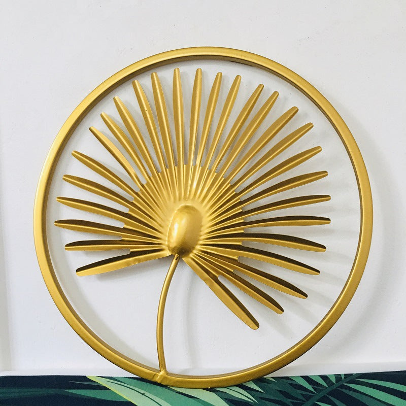 Decorative Metal Palm Leaf Wall Art Bowlift