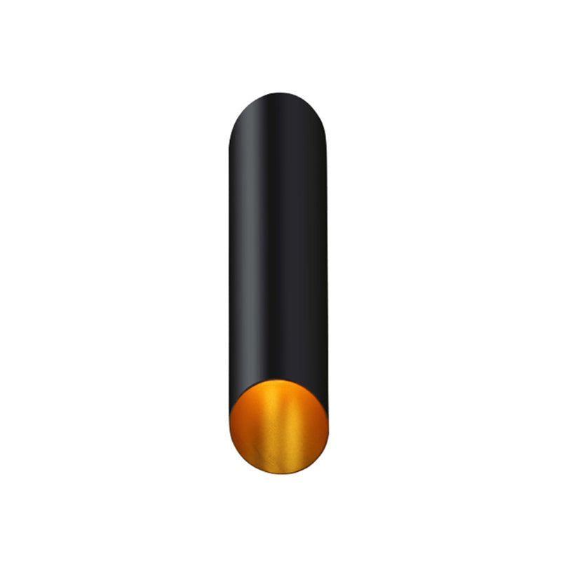 BowLift | Minimal Oblique Tube Wall Lamp Aluminum 2 Lights Corridor Wall Light in Black