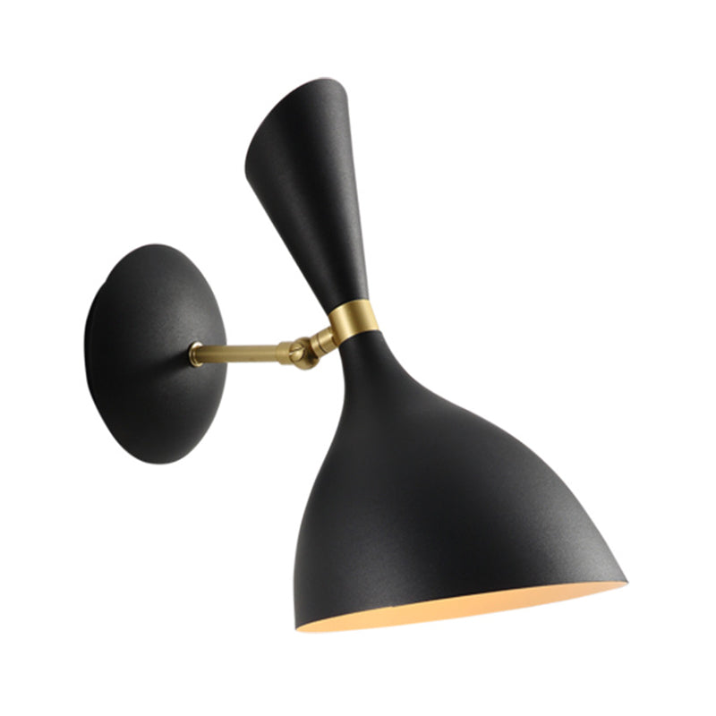 BowLift | Simple 1-Light Wall-mounted Light Funnel Wall Light with Metal Shade for the Nightstand