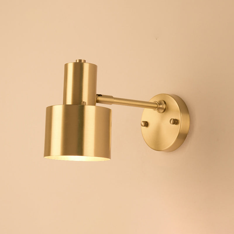 BowLift | Metallic Geometry Wall Lamp Modernity 1 Bulb Wall Light in Brass for Dining Room