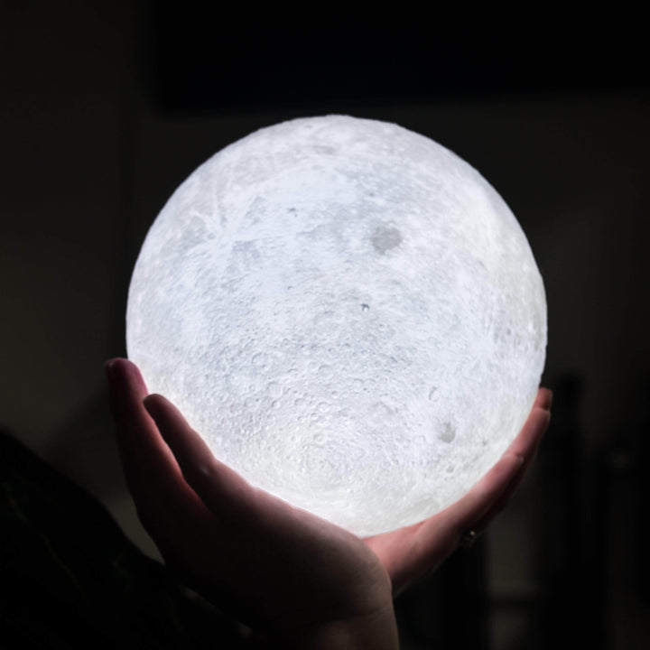 BowLift | Moon Lamp Wooden Base 3D Table Light