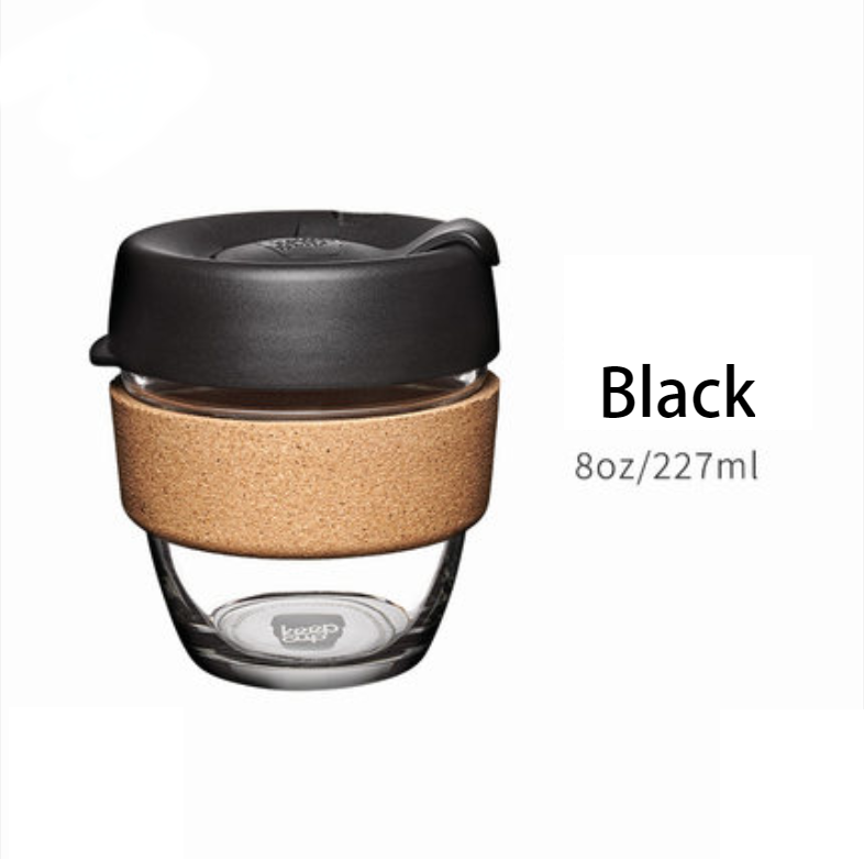 BowLift | Reusable & Portable Glass Coffee Cup With Lid & Sleeve, For Home, Travel & More