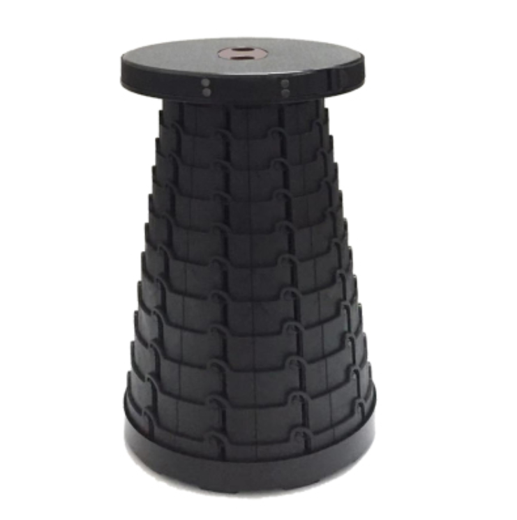 BowLift | Portable & Lightweight Retractable Folding Stool, with Max Load 150Kg & Twelve Levels, for Fishing, BBQ, Outdoors, Indoors, Kitchen & More