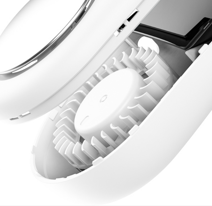 BowLift | Portable Hanging Neck Electric Fan, with USB Charging, 360¬∞Annular Soft Wind and Double Frequency Conversion Magnetic Suspension Motor, for Office, Travel & Outdoor