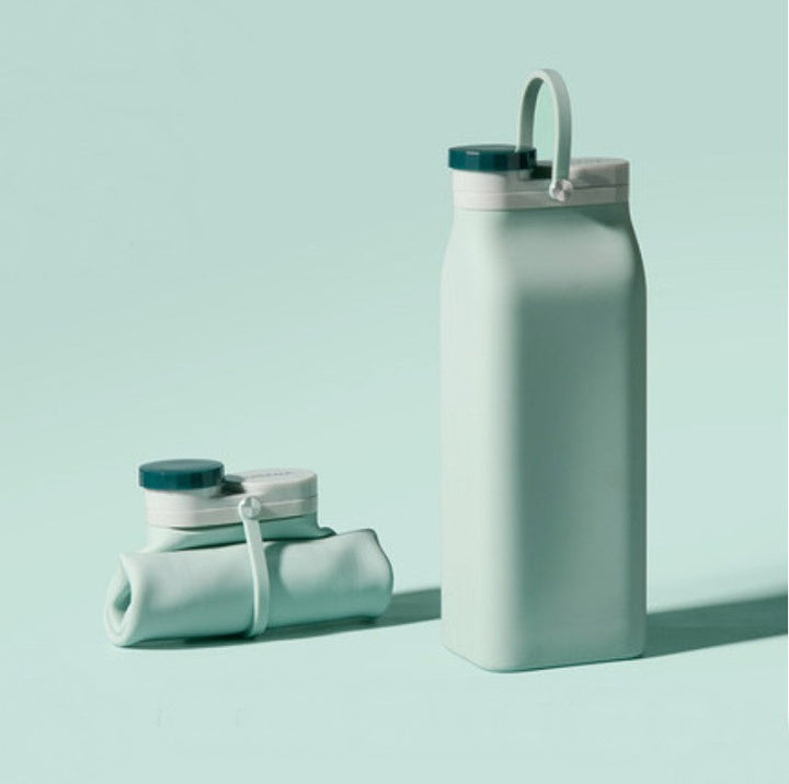 BowLift | Portable Silicone Water Bottle, with High-Temperature Resistant Design, Easy to Clean, Foldable, Large Capacity and Food Grade Silicone, for Travel, Sports, Camping and More