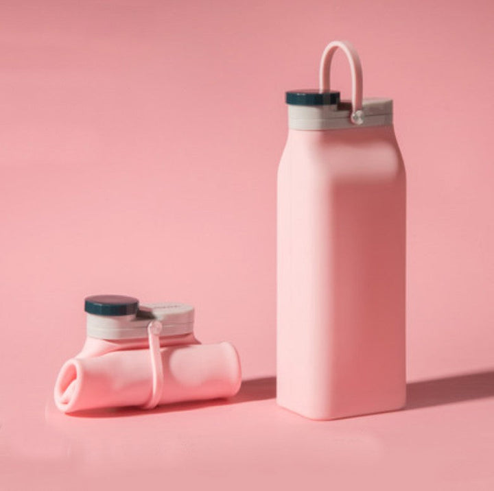 BowLift | Portable Silicone Water Bottle, with High-Temperature Resistant Design, Easy to Clean, Foldable, Large Capacity and Food Grade Silicone, for Travel, Sports, Camping and More