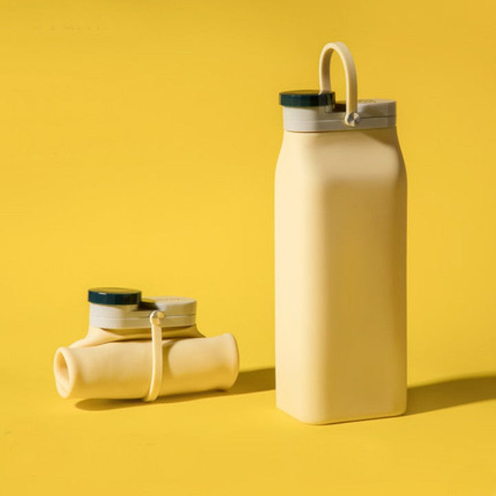 BowLift | Portable Silicone Water Bottle, with High-Temperature Resistant Design, Easy to Clean, Foldable, Large Capacity and Food Grade Silicone, for Travel, Sports, Camping and More
