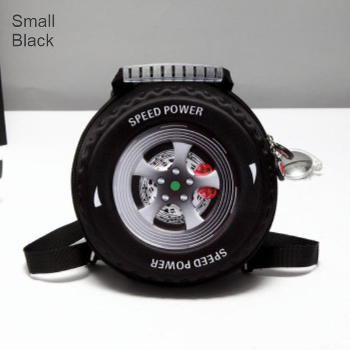 BowLift | Cool 3D Racing Car Tire Backpack, for Preschool & Kindergarten, Boys & Girls