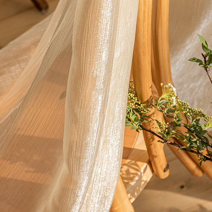 Transparent Linen Curtains, Light and Modern for Living Room | Bowlift