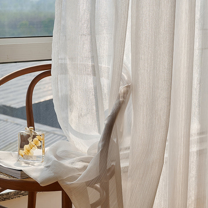 Transparent Linen Curtains, Light and Modern for Living Room | Bowlift
