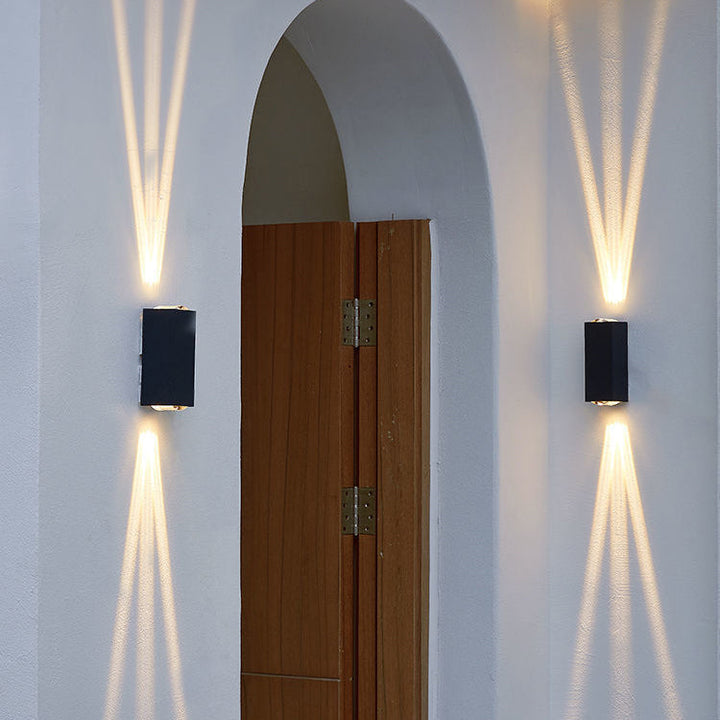 Modern Minimalist Outdoor Waterproof Beam Spotlight LED Outdoor Decorative Wall Sconce Lamp | Bowlift