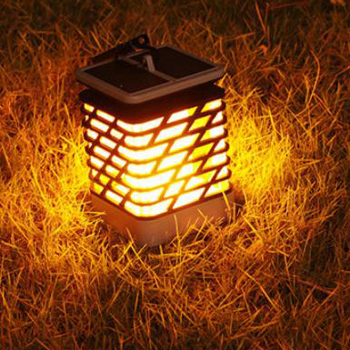 BowLift | Solar Flame Torch Light Square LED Garden Lawn Decorative Hanging Light
