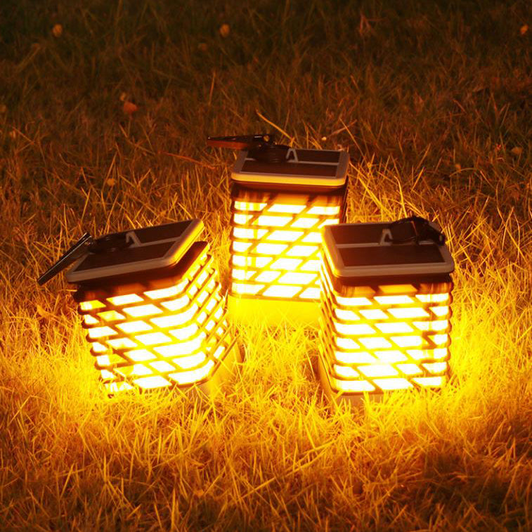 BowLift | Solar Flame Torch Light Square LED Garden Lawn Decorative Hanging Light