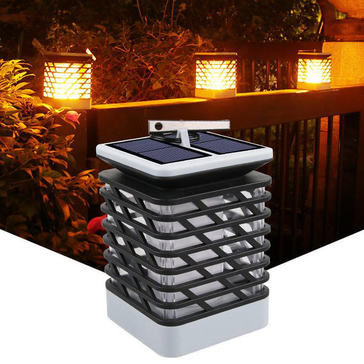 BowLift | Solar Flame Torch Light Square LED Garden Lawn Decorative Hanging Light