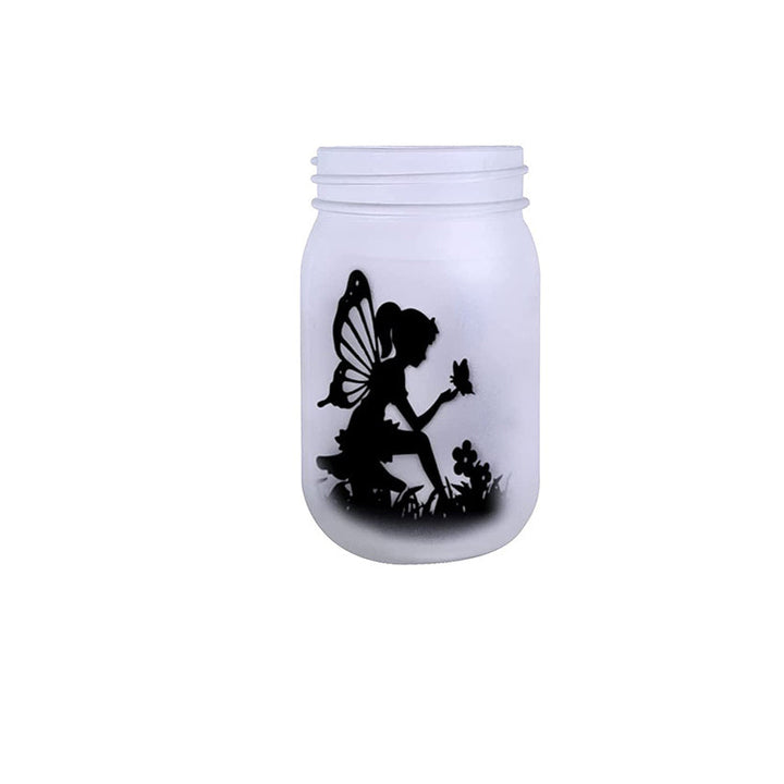 Solar Creative Fairy Frosted Glass Jar LED Outdoor Light | Bowlift
