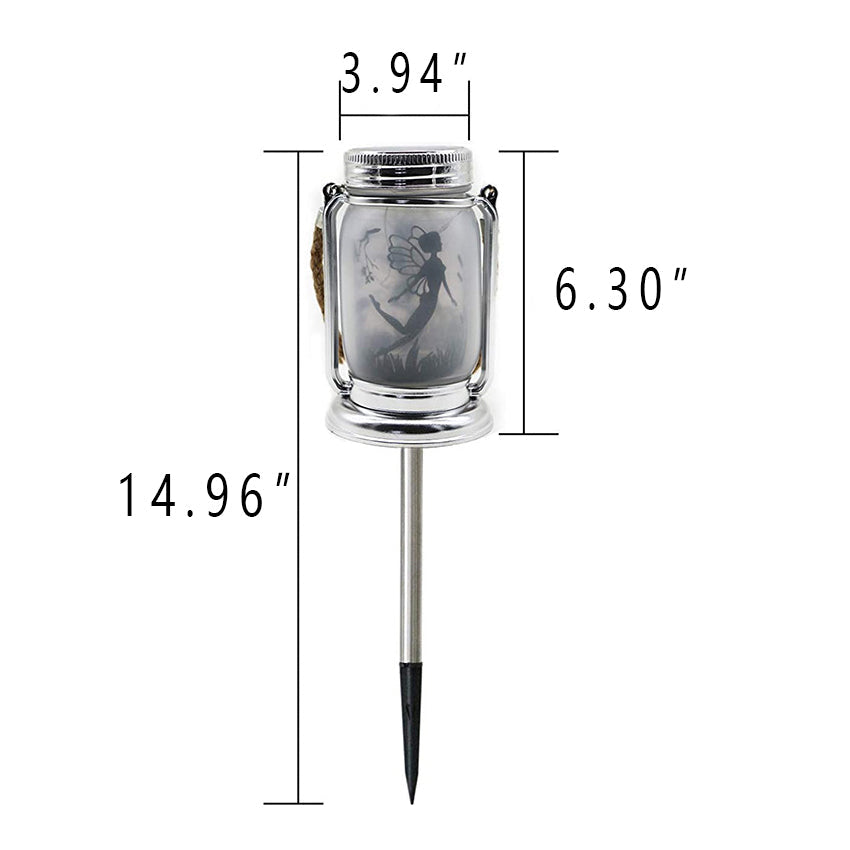 Solar Creative Fairy Frosted Glass Jar LED Outdoor Light | Bowlift