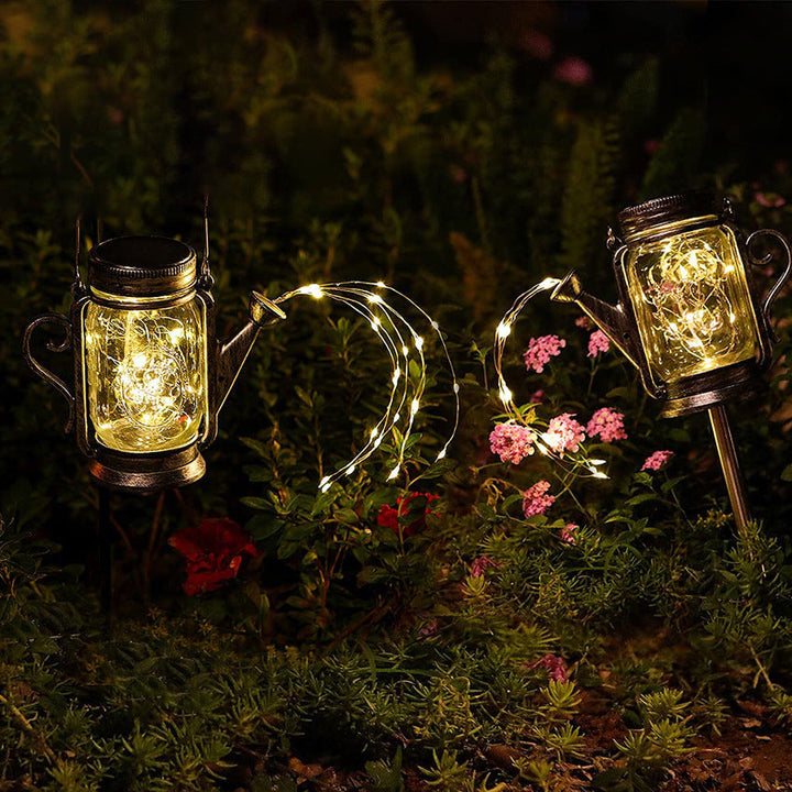 Solar Creative Fairy Frosted Glass Jar LED Outdoor Light | Bowlift
