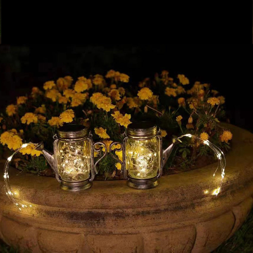 Solar Creative Fairy Frosted Glass Jar LED Outdoor Light | Bowlift