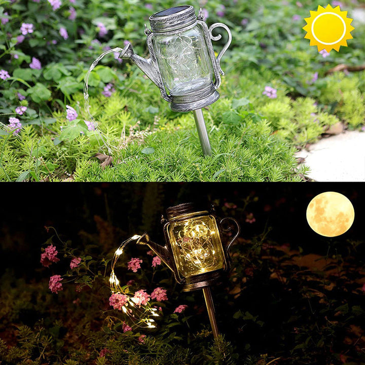 Solar Creative Fairy Frosted Glass Jar LED Outdoor Light | Bowlift