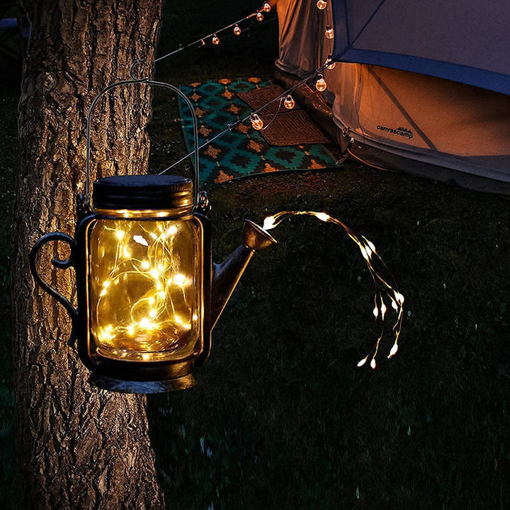 Solar Creative Fairy Frosted Glass Jar LED Outdoor Light | Bowlift