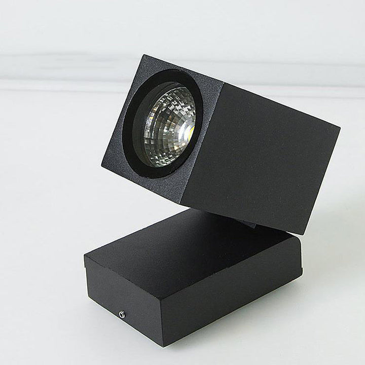 Modern Outdoor Waterproof Square Spotlight Adjustable Angle LED Garden Wall Sconce Lamp | Bowlift