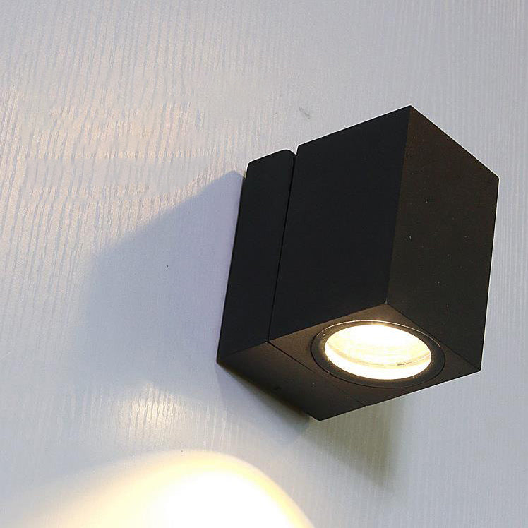 Modern Outdoor Waterproof Square Spotlight Adjustable Angle LED Garden Wall Sconce Lamp | Bowlift