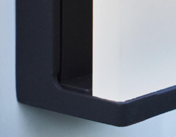 Solar Square Frosted Glass Waterproof Outdoor LED Wall Sconce Lamp | Bowlift