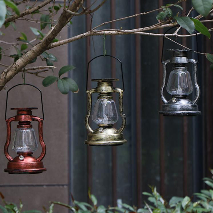 Solar Retro Kerosene Lamp Horse Lamp LED Outdoor Garden Patio Decoration Portable Flame Candle Light | Bowlift