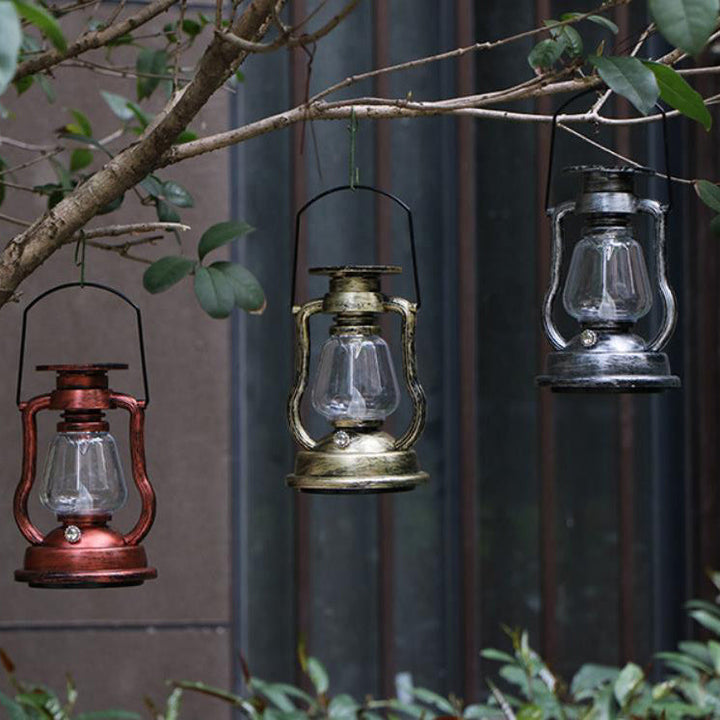 Solar Retro Kerosene Lamp Horse Lamp LED Outdoor Garden Patio Decoration Portable Flame Candle Light | Bowlift